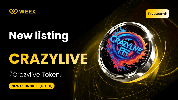 CRAZYLIVE USDT Pair: Crazylive Token Coin Lists on WEEX